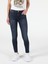 759 Lara Orta Bel Dar Paça Super Slim Fit Koyu Mavi Kadın Jean Pantolon 1