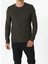 Slim Fit Yuvarlak Yaka Erkek Yeşil Kazak 1