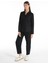 Regular Fit Shirt Neck Düz Kadın Siyah Roll-up Gömlek 3