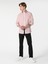 Regular Fit Shirt Neck Düz Erkek Pembe Roll-up Gömlek 3