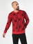 Regular Fit Desenli Erkek Kırmızı Sweatshirt Cl1061575 4