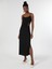 Slim Fit Kadın Siyah Elbise 3