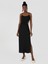 Slim Fit Kadın Siyah Elbise 4