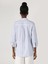 Regular Fit Shirt Neck Kadın Mavi Roll-up Gömlek 2