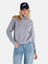 Regular Fit Balıkçı Yaka Mavi Kadın Kazak Cl1065641 1