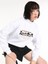 Regular Fit Baskılı Crop Beyaz Kadın Sweatshirt Cl1065081 4