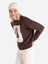 Regular Fit Baskılı Kahverengi Kadın Sweatshirt Cl1065190 1