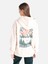 Regular Fit Baskılı Kapüşonlu Ekru Kadın Sweatshirt Cl1065189 2