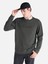 Regular Fit Bisiklet Yaka Baskılı Yeşil Erkek Sweatshirt Cl1065693 1