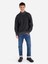 Regular Fit Yarı Balıkçı Yaka Siyah Erkek Uzun Kol Tişört Cl1065665 3
