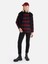 Regular Fit Shirt Neck Ekoseli Kadın Bordo Uzun Kol Gömlek 3