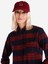 Regular Fit Shirt Neck Ekoseli Kadın Bordo Uzun Kol Gömlek 4