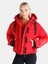 Regular Fit Kapüşonlu Şişme Cepli Kırmızı Kadın Mont Cl1065781 4