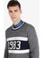 Regular Fit Yuvarlak Yaka Jakarlı Erkek Gri Kazak Cl1065913 4