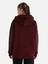 Regular Fit Baskılı Kapüşonlu Bordo Kadın Sweatshirt Cl1065942 2