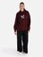 Regular Fit Baskılı Kapüşonlu Bordo Kadın Sweatshirt Cl1065942 3