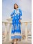 2423 Otantik Desenli Elbise - M. Saks 2
