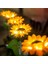 Solar Sunflower Lights Güneş Enerjili Ayçiçeği LED Aydınlatma 3 Yapraklı 3