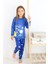 Kız-Erkek (Unisex) Çocuk Interlok Kumaş Orta Kalınlıkta Pamuklu Pijama Takımı 3