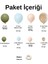 Balon Seti Okaliptus-Makaron Mavi-Makaron Somon-Sütlü Kahve 60 Lı Balon Zinciri Seti 2