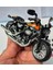 Alev Desenli Oyuncak Model Motorsiklet Metal Diecast Motosiklet Kırmızı 12 cm 1