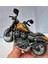 Alev Desenli Oyuncak Model Motorsiklet Metal Diecast Motosiklet Kırmızı 12 cm 3