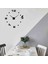 Kendinden Yapışkanlı Duvar Saatleri Büyük Duvar Saati Dijital 3D Modern Stil (Yurt Dışından) 3