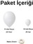 Balon Seti Pastel Beyaz 100 Lü Balon Zinciri Seti 2