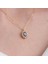 Altın Kolye - 0.95 CT Aleksandrıt 0.25 CT Swarovski Taşlı Anturajlı Vintage 14 Ayar Altın Kolye 1