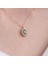 Altın Kolye - 0.95 CT Aleksandrıt 0.25 CT Swarovski Taşlı Anturajlı Vintage 14 Ayar Altın Kolye 3
