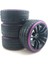 4 Adet 1/10 Drift Araba Lastikleri, Mor Astar, Traxxas Tamiya Hpı Kyosho On-Road Drifting Araba Yedek Parçaları B Için Siyah Tekerlekler (Yurt Dışından) 4