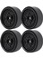 4 Adet Metal 1.9 Inç Beadlock Jant Hub 1/10 Rc Paletli Araba Eksenel SCX10 90046 Traxxas Trx4 Tf2 RC4WD D90, Siyah (Yurt Dışından) 1