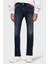 Logolu Streç Pamuklu Slim Fit Düz Paça Jeans Erkek Kot Pantolon DM0DM20386 1bk 1