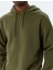 Kapşonlu Sweatshirt Basic Şardonlu Pamuk Karışımlı 5