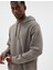 Kapşonlu Sweatshirt Basic Şardonlu Pamuk Karışımlı 1