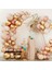 Balon Seti Pink Blush-Deniz Kumu-Krom Gold-Şeffaf 100 Lü Balon Zinciri Seti +10Gr Gold Pul 1