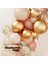 Balon Seti Pink Blush-Deniz Kumu-Krom Gold-Şeffaf 100 Lü Balon Zinciri Seti +10Gr Gold Pul 4