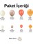 Balon Seti Retro Beyaz-Pink Blush-Mercan-Şeftali 60 Lı Balon Zinciri Seti 2