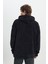 Erkek Siyah Oversize Bol Kesim Kapüşonlu Sherpa Sweatshirt Polar 6