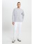 Erkek Gri Melanj Standart Fit Normal Kesim 2 İplik Recycle Pamuklu Bisiklet Yaka Sweatshirt 2