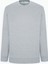 Erkek Gri Melanj Standart Fit Normal Kesim 2 İplik Recycle Pamuklu Bisiklet Yaka Sweatshirt 7