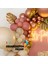 Balon Seti Rose Gold-Deniz Kumu-Rosewood 100 Lü Balon Zinciri Seti 4