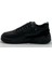 Erkek Rahat Taban Siyah Cilt Sneaker 3