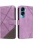 Elmas Dikiş Deri Telefon Kılıfı ile Onur 90 Lite Için Flip Case ve (Yurt Dışından) 1