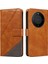Huawei Mate 60 Pro Için Flip Case Deri Telefon Koruma Kılıfı ve Kart (Yurt Dışından) 4