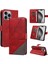 Elmas Dikiş Deri Telefon Kılıfı ile IPhone 16 Pro Max Için Flip Case (Yurt Dışından) 5