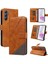Elmas Dikiş ve Kart Yuvası ile Samsung Galaxy A35 5g Için Flip Case (Yurt Dışından) 5