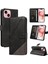 IPhone 15 Için Flip Case ve Elmas Dikiş ile Kart Yuvası Yüksek Kaliteli (Yurt Dışından) 1