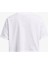 Boxy Crop Branded Kadın Beyaz Günlük T-SHIRT.100 4