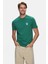 Bass Yeşil Bisiklet Yaka Baskılı Standard Fit Erkek Tshirt 1